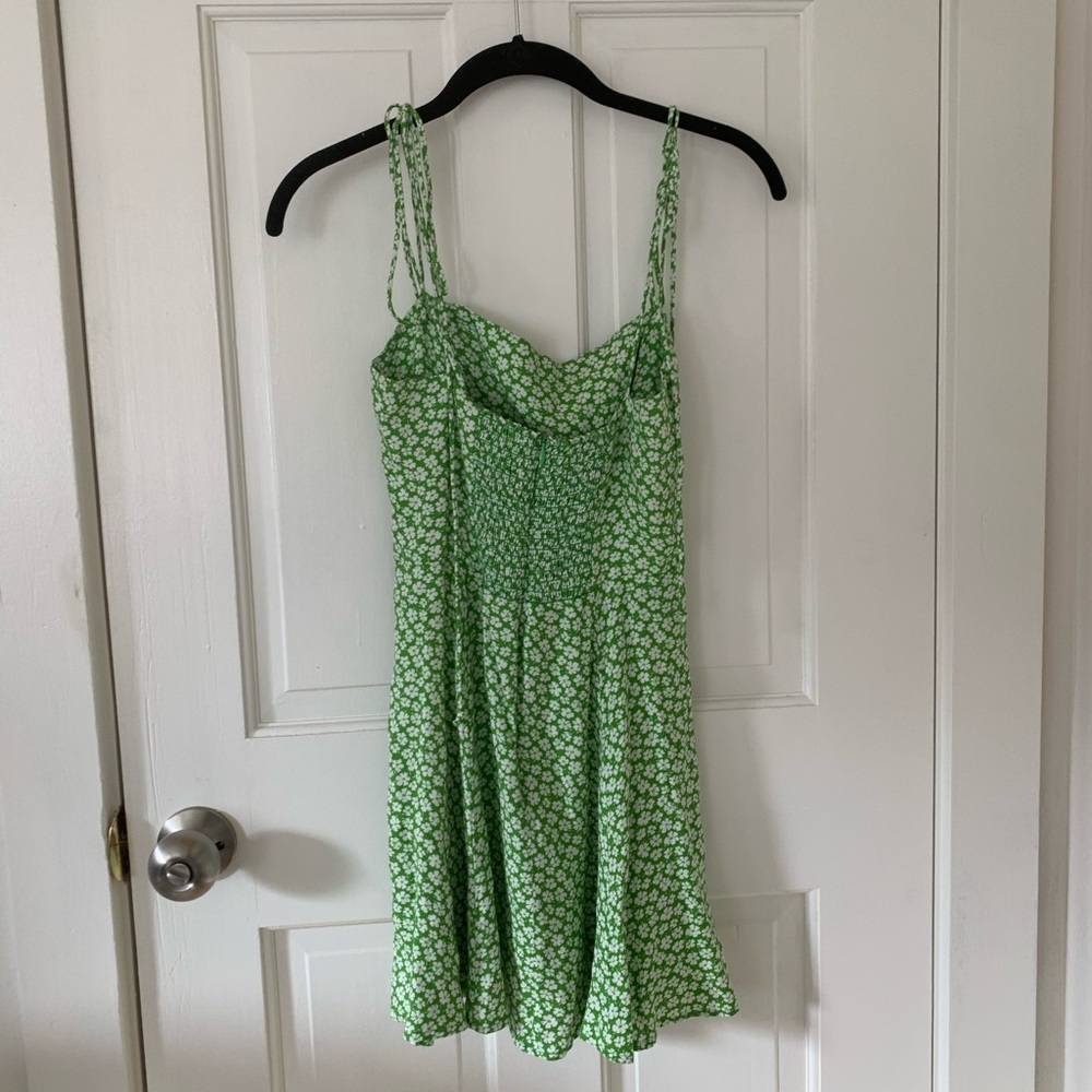 Reformation green mini dress
